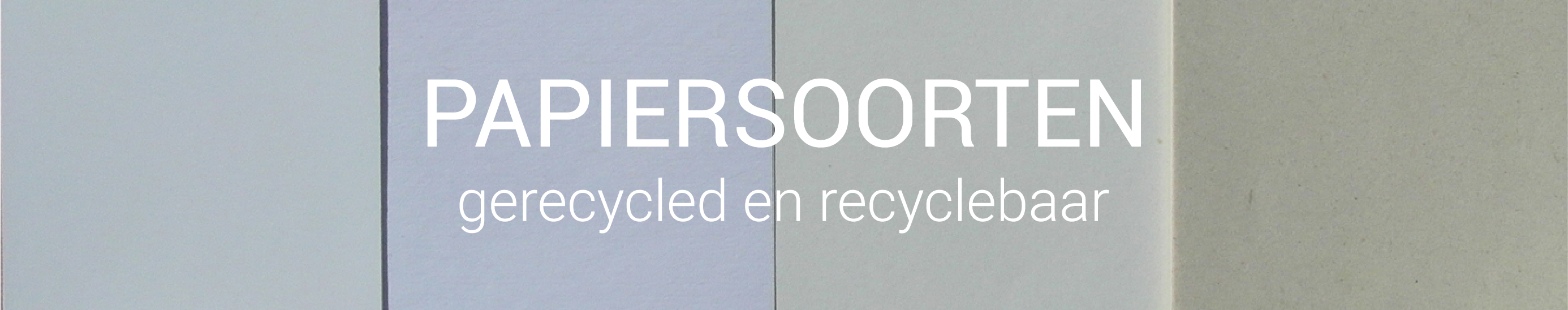 Banner papiersoorten
